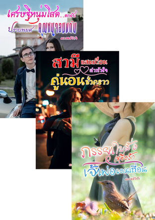 SET หนังสือเสียง สามีปสนเถื่อน,ภรรยาใบสั่ง,คุณหนูจอมแก่น